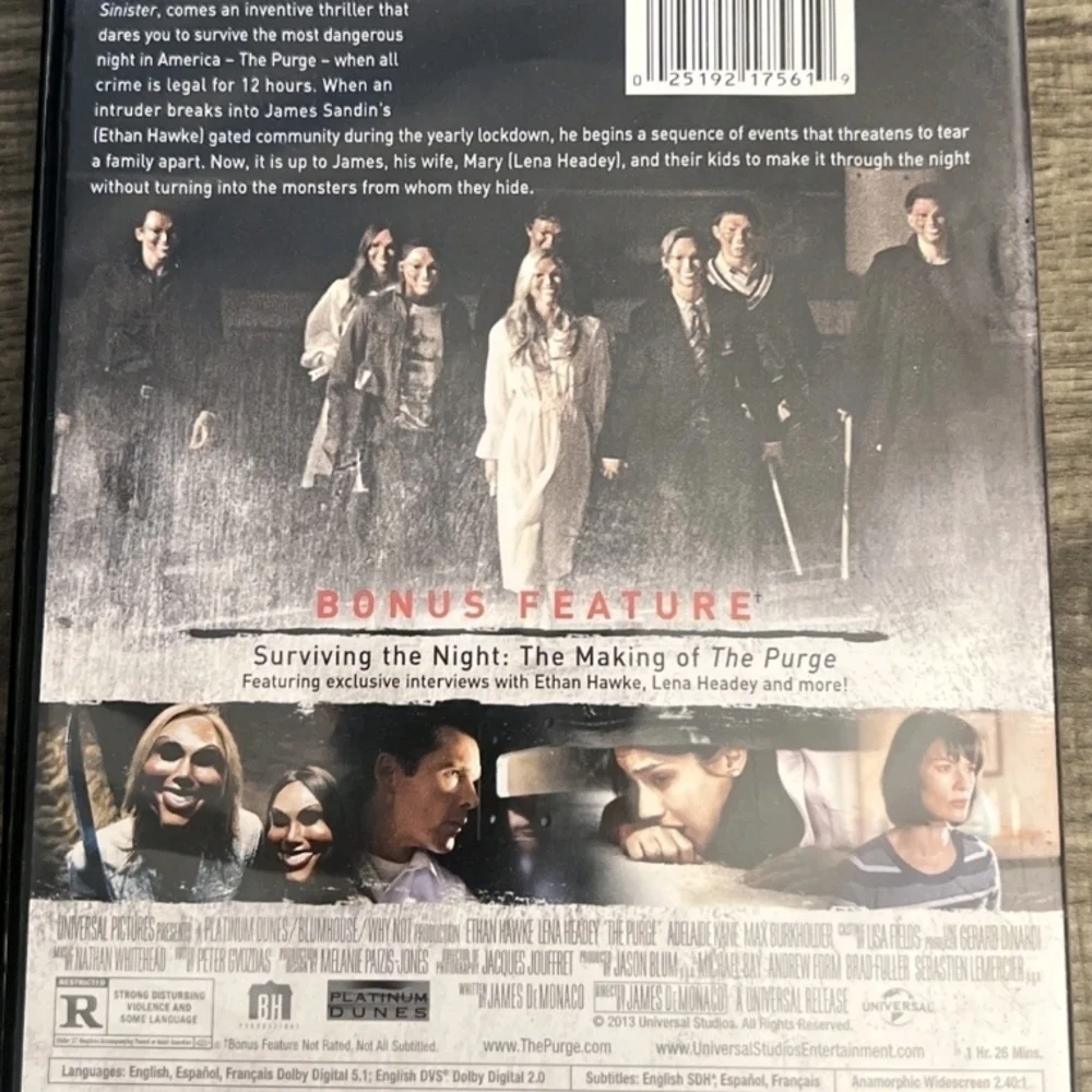 The Purge DVD